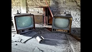 Zabytkowe  telewizory w opuszczonym domu URBEX BELGIA