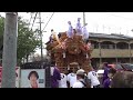 令和6年6月2日　東大阪市近江堂だんじり祭　青年会40周年記念曳行　弥刀神社