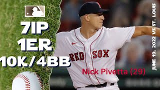 Nick Pivetta 10K game | June 19, 2022 | MLB highlights