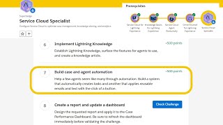 Build case and agent automation | Service Cloud Specialist | Salesforce