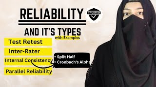 What is Reliability in Research & it's Types? Test Retest, Inter-Rater, Cronbach's alpha, Split Half