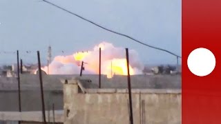 Huge explosions as Russia allegedly strikes Hama region, Syria