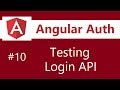 Angular Authentication Tutorial - 10 - Testing User Login with Postman