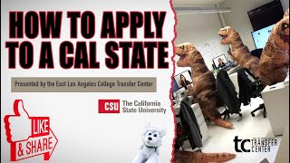 ELAC CSU Spring 2021 Application Workshop