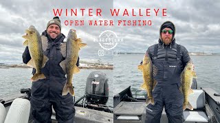 Open Water Winter Walleye Fishing