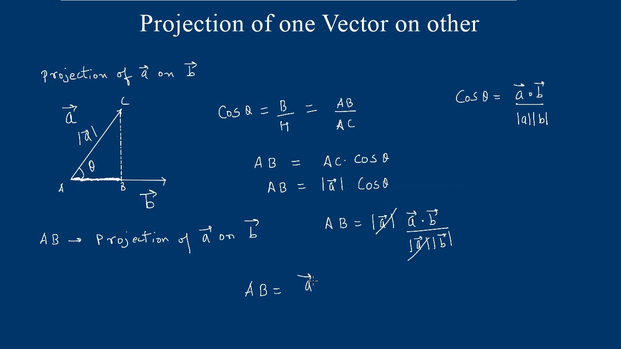 How To Find A Projection Of The Vector At Jasper Corral Blog