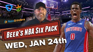MIN + CLE & The DraftKings Specials! | Wednesday NBA DFS Picks - Beer's 6 Pack