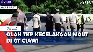 Olah TKP Kecelakaan Maut di GT Ciawi