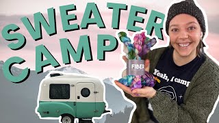 A weekend away at (sweater) camp: a knitting retreat vlog