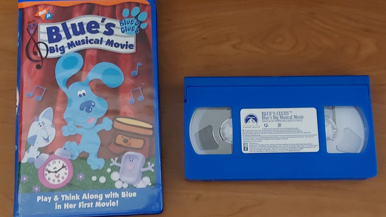 Extraordinary Blue S Clues Blue S Big Musical Movie 2000 Vhs Pictures