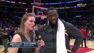 Draymond Green STOPS postgame interview to show love to Montrezl Harrell