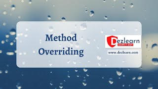 Session 12: Method Overriding in Java | Object Oriented Programming Series | OOPS