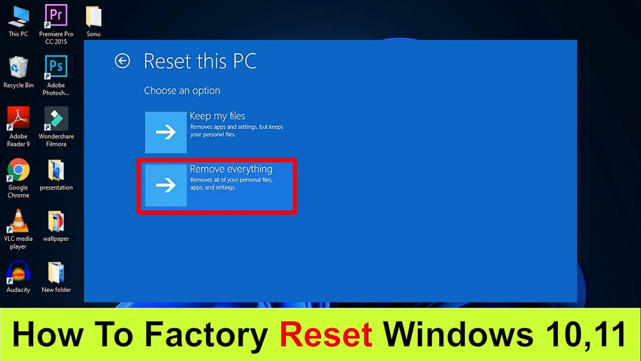 How To Factory Reset Windows 10 | How To Reset Laptop Windows 11 - YouTube