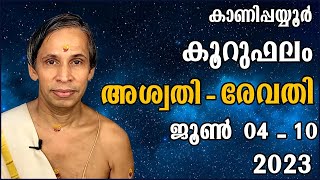 കാണിപ്പയ്യൂർ കൂറുഫലം 04-06-2023 - 10-06-2023 | ശ്രീ കാണിപ്പയ്യൂർ നാരായണൻ നമ്പൂതിരിപ്പാട്