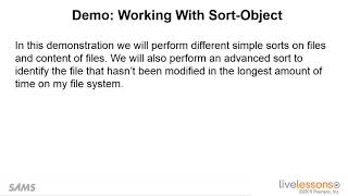 5 2 Sort objects using PowerShell