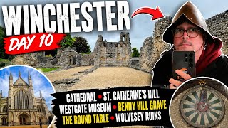 Winchester’s Hidden History 🇬🇧 | King Arthur’s Round Table & Benny Hill Grave | UK Road Trip Day 10