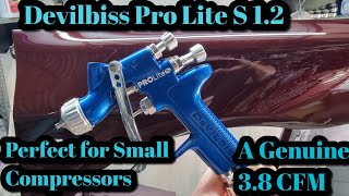 Devilbiss Pro Lite S, A Low CFM, LVLP Small Compressor Quality Mini Spray Gun