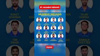 MUMBAI INDIANS IPL 2024 SQUAD || ipl mi squad in 2024