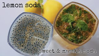 వేసవి తాపాన్ని తగ్గించే నిమ్మకాయ సోడా🍹।।refreshing summer drink lemon soda😀।। sweet \u0026 masala soda।।