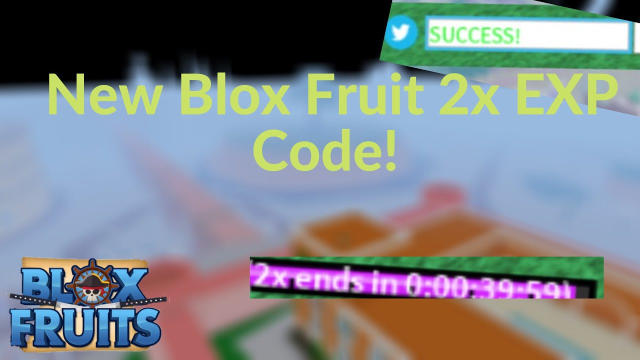 NEW 2X EXP BOOST CODE! (Blox Fruit) | Roblox - YouTube