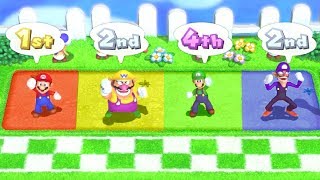 Mario Party 10 MiniGames - Mario vs Luigi vs Wario vs Waluigi