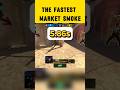 Fastest Market smoke in 5 secounds🤩 #miragesmokes #cs2smokes