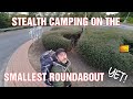 STEALTH CAMPING ON THE SMALLEST ROUNDABOUT YET | Wild camping UK | No tent/tarp | City Of Sunderland