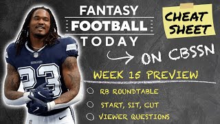 Week 15 RB Roundtable, Favorite Stashes, Start/Bench/Cut, & More! | 2024 Fantasy Football Advice