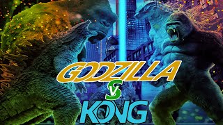 Godzilla vs  Kong  - Adobe Photoshop cc 2021 - Thumbnail design