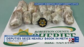 Robertson County, TN deputies seize nearly $400k in meth