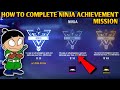 Free fire NINJA Achievement mission | How to Complete Ninja Achievement mission |