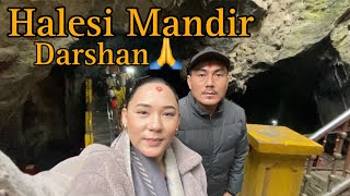 Halesi Darshan🙏 For the first time✨ || Halesi Mahadevsthan…with husband♥️