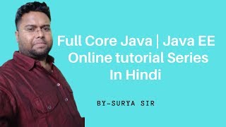 Core Java Online Training Session 86 | Java Tutorial in Hindi | Java Tutorial For Beginners