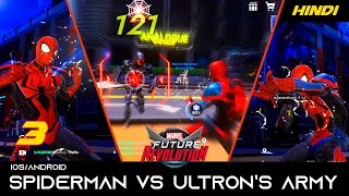 Marvel Future Revolution Mobile Spiderman VS Ultron Army Gameplay Hindi