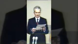 Discursul final al lui Ceausescu: Agenturile straine au lucrat la Timisoara - 20 decembrie 1989