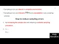 lecture 26 sampling and non sampling errors