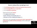 lecture 26 sampling and non sampling errors