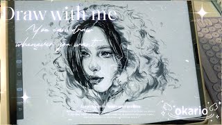 How i paint FACE ✨in iPad pro - 【Chill music relaxed】Draw with me #okario #enjoy the painting