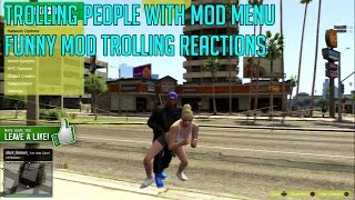 [GTA5/PS3] Trolling People With Mod Menu - FUNNY MOD TROLLING REACTIONS