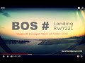 Landing @ BOSTON - Logan Int'l Airport ( BOS/KBOS ) MA.USA # Cockpit View - RWY22L