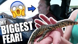 FACING MY BIGGEST FEAR!! CREW UNBOXES REPTILES!! | BRIAN BARCZYK