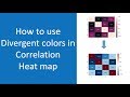 How to use divergent colormap in Seaborn heatmap in Python