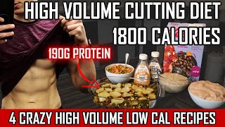 INSANE VOLUME 1800 Calorie High Protein Anabolic Diet Plan | Full Day of Eating For FAST Fat Loss