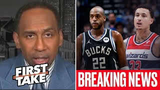 BREAKING: Bucks are trading Khris Middleton to the Wizards for Kyle Kuzma - Stephen A. | FIRST TAKE