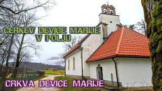 CRKVA Device Marije u polju Bovec Cerkev V Polju 4K Slovenija #cerkev #bovec #catholic #catolico