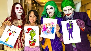 COLORINDO COM 3 CORES COM PENNY, CORINGA E LADY JOKER