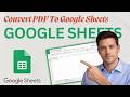 How to Convert PDF to Google Sheets (Updated 2026 Step-by-Step Beginner Guide)