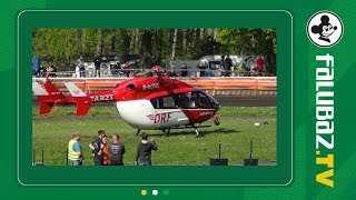 Oberkramer Pokal 2014, Groźny upadek Jacoba Bukhave, 27 04 2014