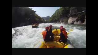 Rafting Flip　Action ラフティング　みなかみ　転覆　with H2O Guide Service 2013 水上温泉