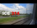 ICE 314 full journey from Frankfurt to Brussels | ICE 3 Class 406